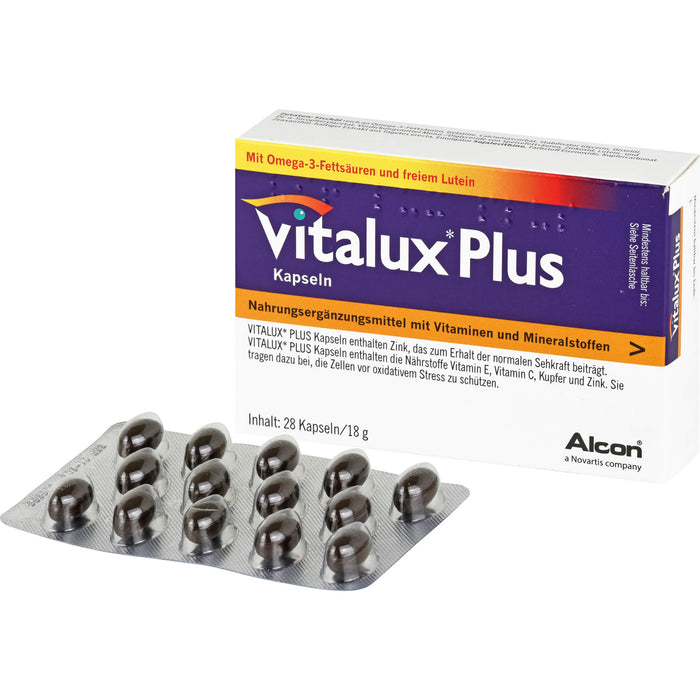 Vitalux plus Lutein und Omega 3 Kapseln, 84 pc Capsules
