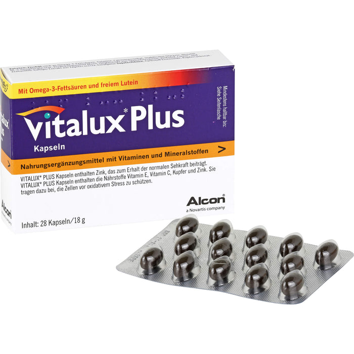 Vitalux plus Lutein und Omega 3 Kapseln, 84 pc Capsules