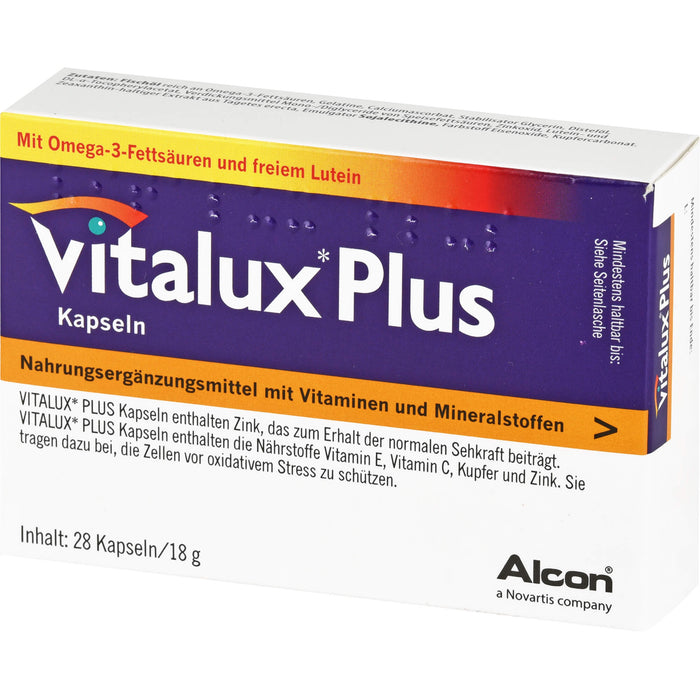 Vitalux plus Lutein und Omega 3 Kapseln, 84 pc Capsules