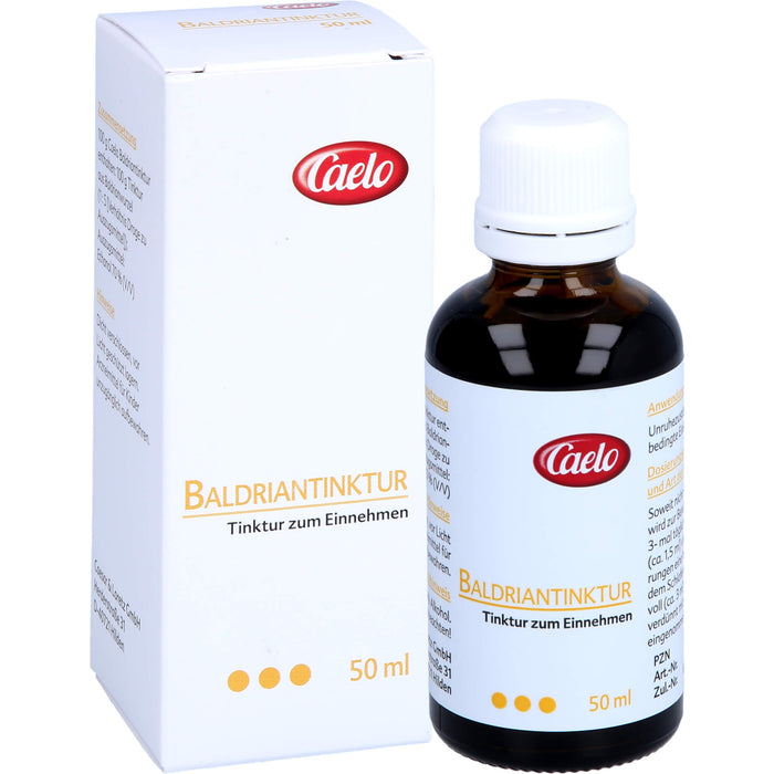 Caelo Baldriantinktur zur Beruhigung bei Einschlafstörungen, 50 ml Solution