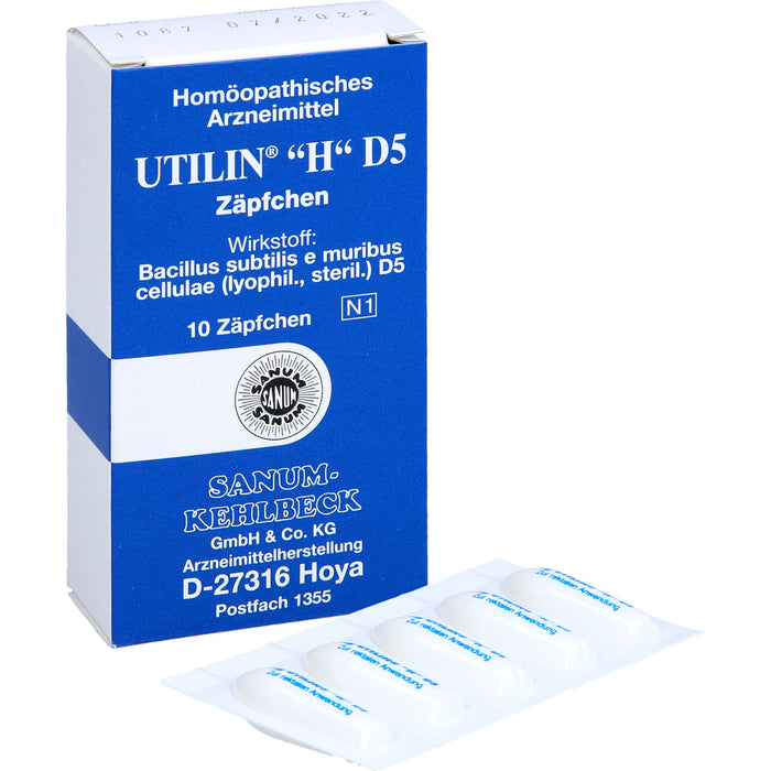 SANUM-KEHLBECK Utilin H D5 Zäpfchen, 10 pc Suppositoires