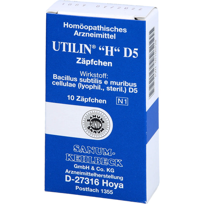 SANUM-KEHLBECK Utilin H D5 Zäpfchen, 10 pc Suppositoires