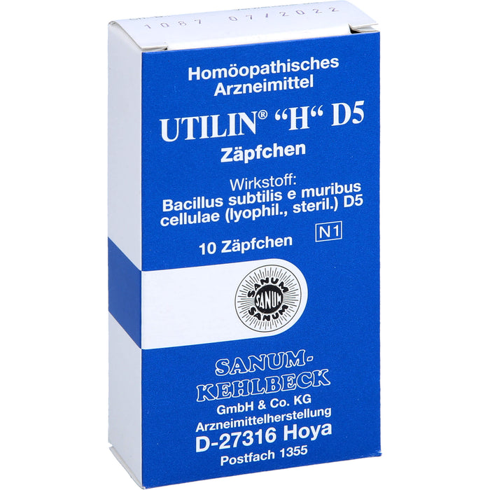SANUM-KEHLBECK Utilin H D5 Zäpfchen, 10 pc Suppositoires