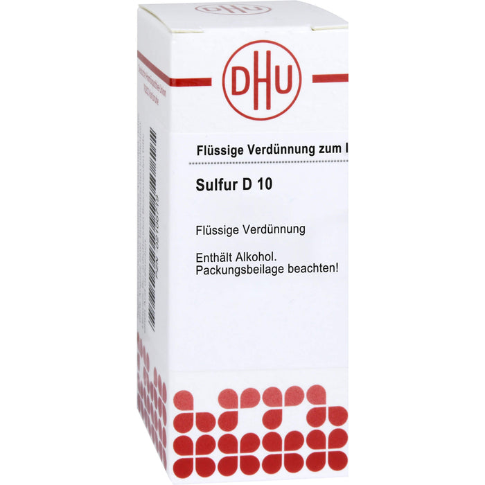 Sulfur D10 DHU Dilution, 20 ml Solution