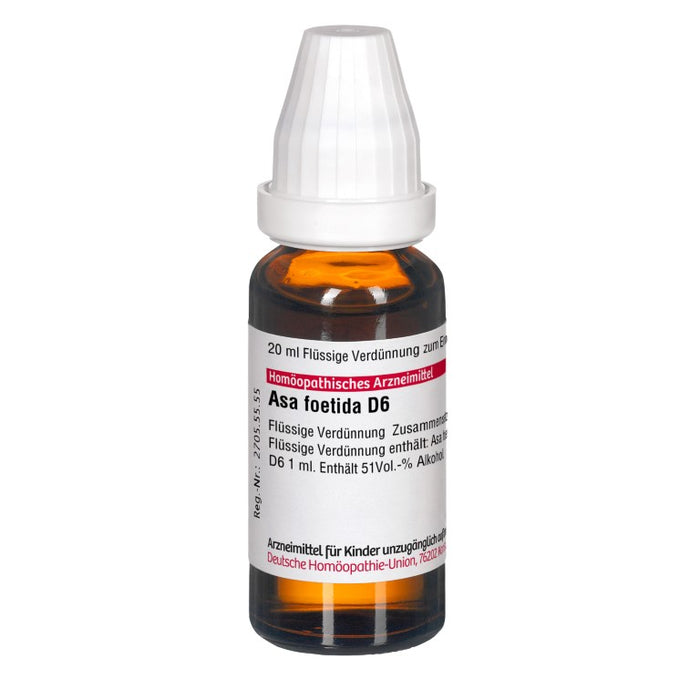Asa foetida D6 DHU Dilution, 20 ml Solution