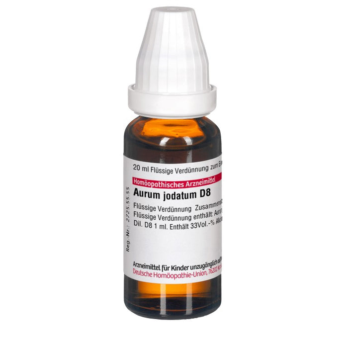 Aurum jodatum D8 DHU Dilution, 20 ml Solution