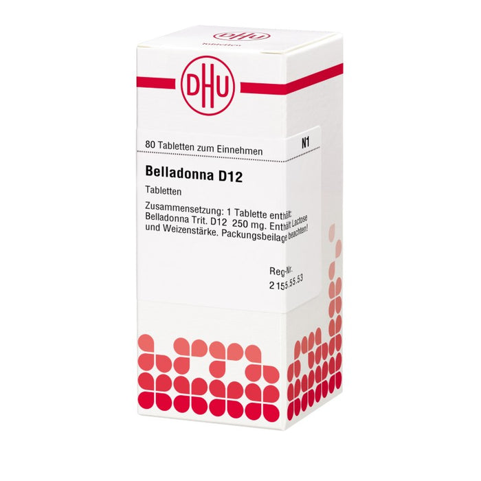 Belladonna D12 DHU Tabletten, 80 pc Tablettes