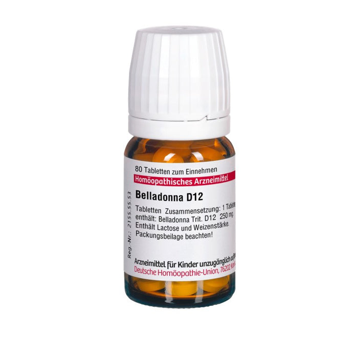 Belladonna D12 DHU Tabletten, 80 pc Tablettes