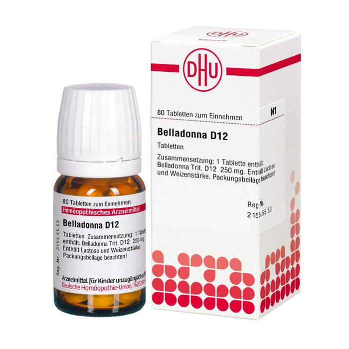 Belladonna D12 DHU Tabletten, 80 pcs. Tablets