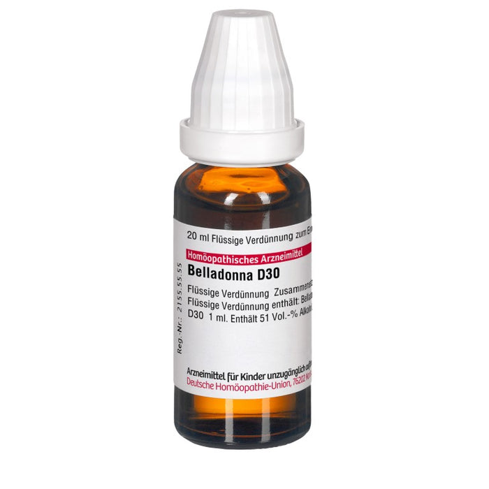 Belladonna D30 DHU Dilution, 20 ml Solution