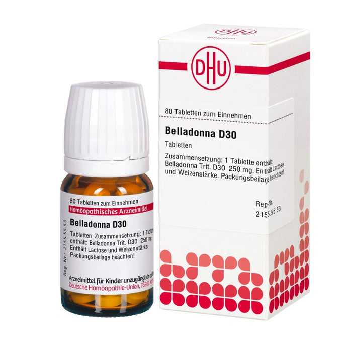 Belladonna D30 DHU Tabletten, 80 pcs. Tablets