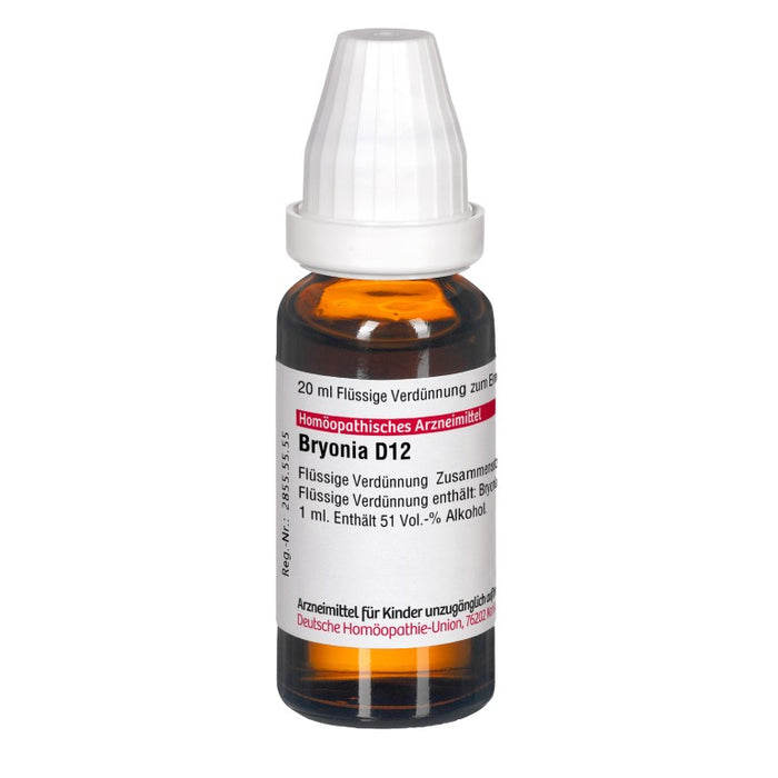 DHU Bryonia D12 Dilution, 20 ml Solution