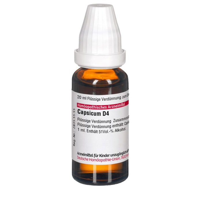 DHU Capsicum D4 Dilution, 20 ml Solution