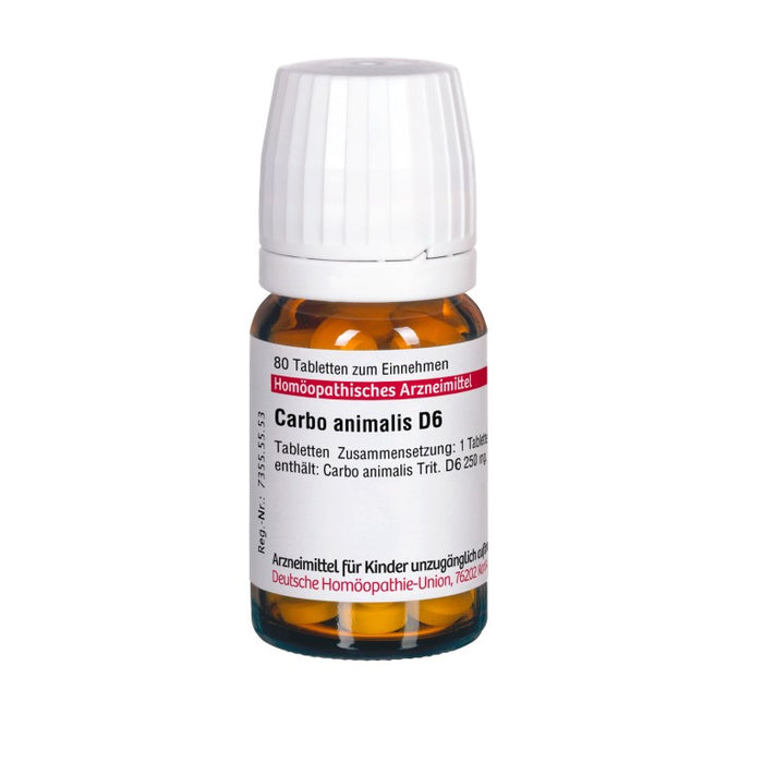 Carbo animalis D6 DHU Tabletten, 80 pcs. Tablets