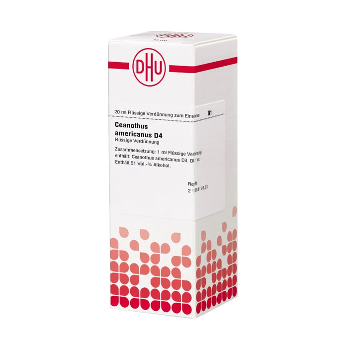 Ceanothus americanus D4 DHU Dilution, 20 ml Solution