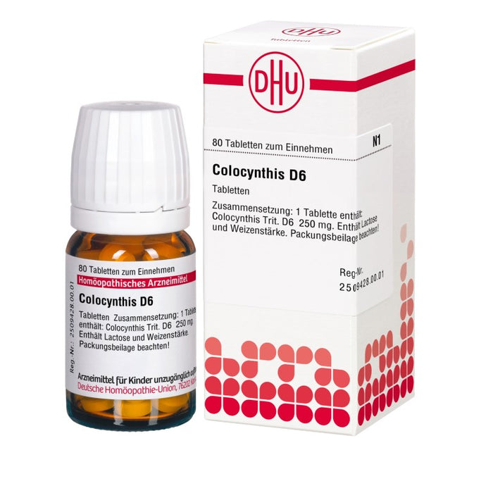 Colocynthis D6 DHU Tabletten, 80 pc Tablettes