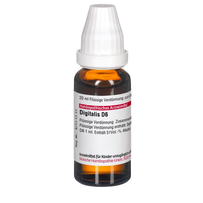Digitalis D6 DHU Dilution, 20 ml Solution