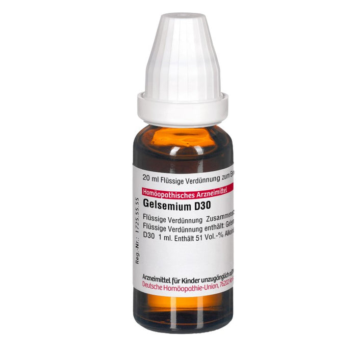 DHU Gelsemium D30 Dilution, 20 ml Solution