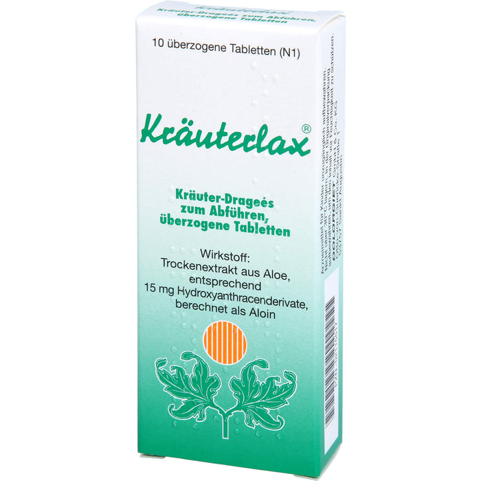 Kräuterlax Kräuter-Dragées zum Abführen, 10 pc Tablettes