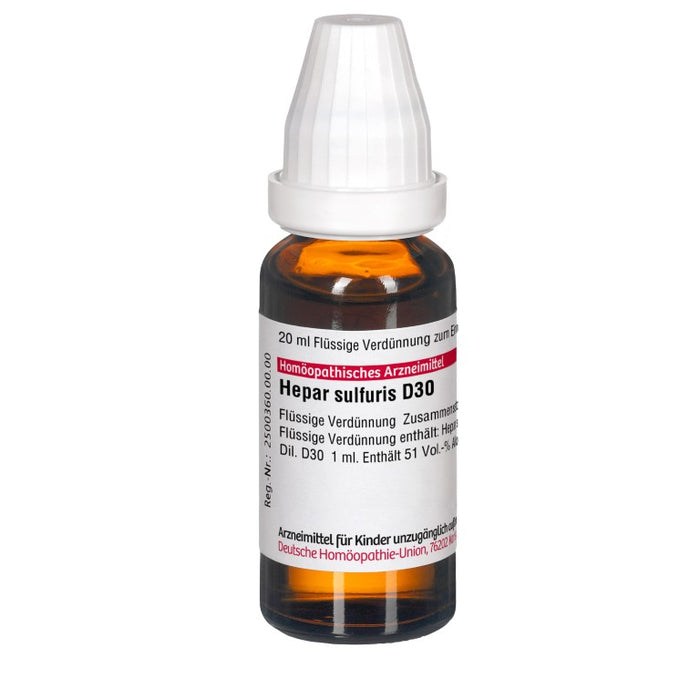 DHU Hepar sulfuris D30 Dilution, 20 ml Solution