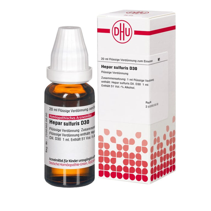 DHU Hepar sulfuris D30 Dilution, 20 ml Solution