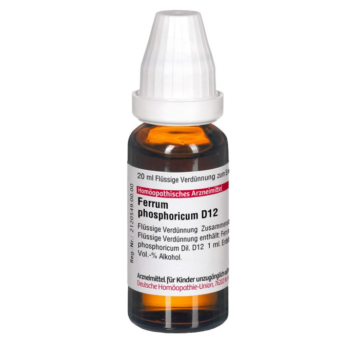 DHU Ferrum phosphoricum D12 Dilution, 20 ml Solution