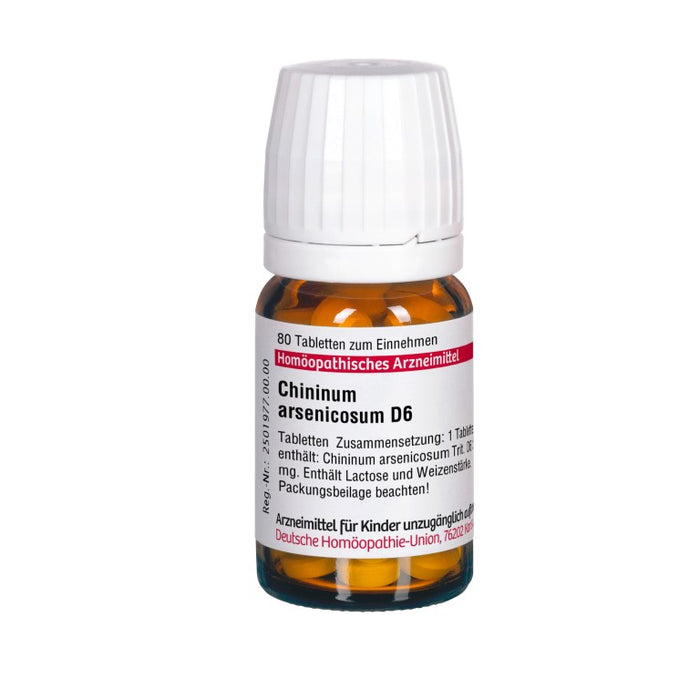 Chininum arsenicosum D6 DHU Tabletten, 80 pcs. Tablets