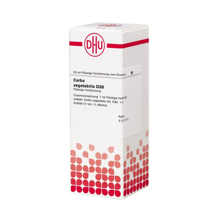 DHU Carbo vegetabilis D30 Dilution, 20 ml Solution