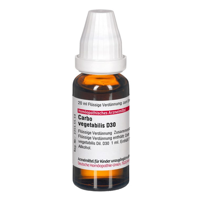 DHU Carbo vegetabilis D30 Dilution, 20 ml Solution