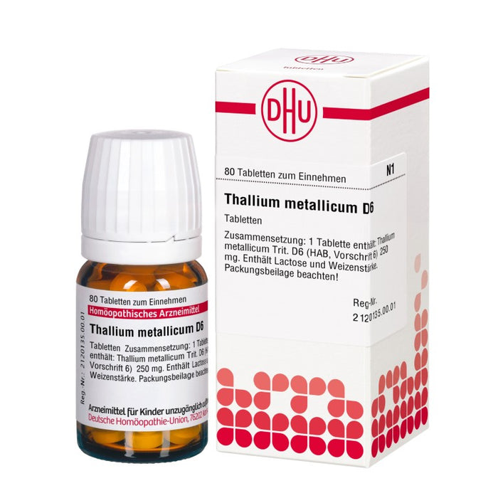 Thallium metallicum D6 DHU Tabletten, 80 pcs. Tablets