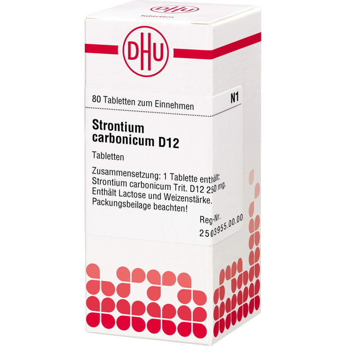 Strontium carbonicum D12 DHU Tabletten, 80 pcs. Tablets