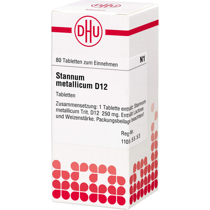 Stannum metallicum D12 DHU Tabletten, 80 pcs. Tablets