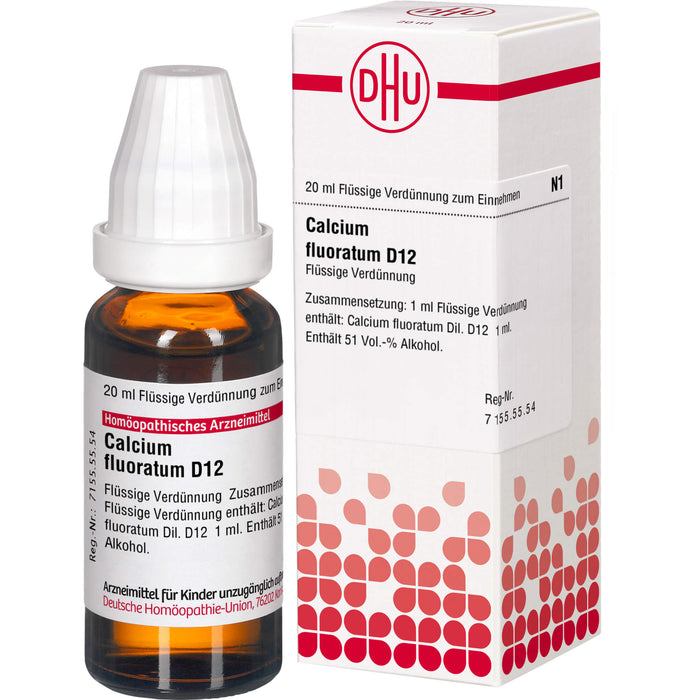 DHU Calcium fluoratum D12 Dilution, 20 ml Solution