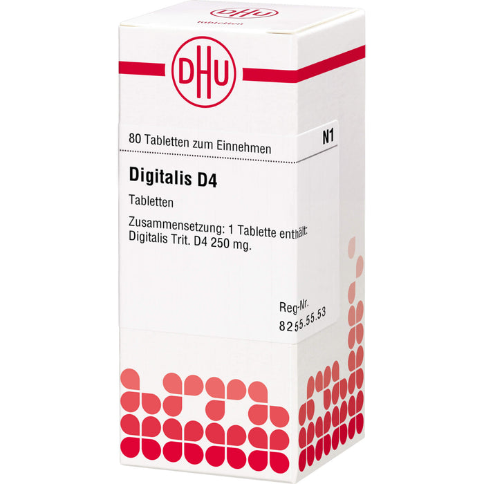Digitalis D4 DHU Tabletten, 80 pcs. Tablets