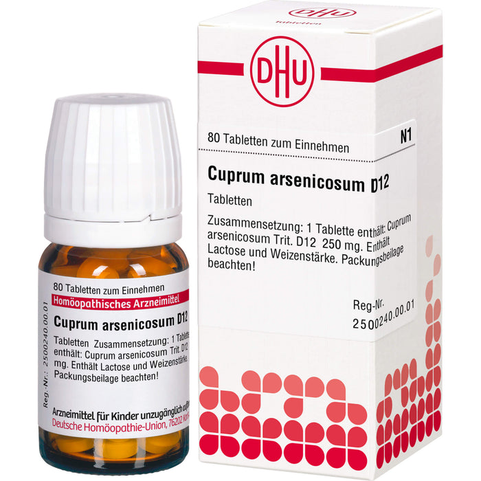 Cuprum arsenicosum D12 DHU Tabletten, 80 pc Tablettes