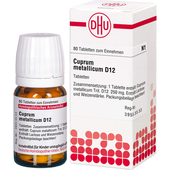 Cuprum metallicum D12 DHU Tabletten, 80 St. Tabletten