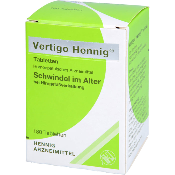 Vertigo Hennig Tabletten, 180 pc Tablettes