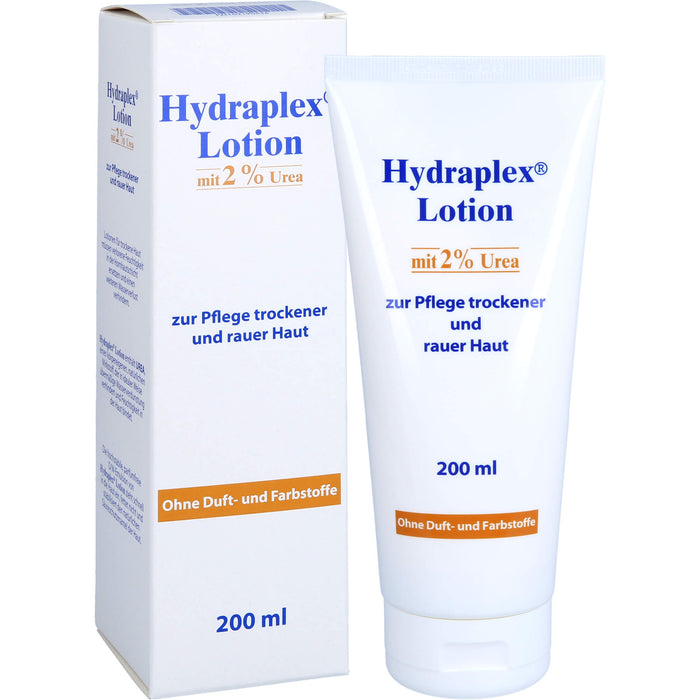 Hydraplex Lotion mit 2% Urea bei trockener und rauer Haut, 200 ml Lotion