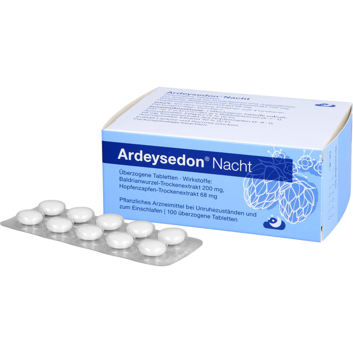Ardeysedon Nacht Tabletten bei nervös bedingten Einschlafstörungen, 100 pcs. Tablets