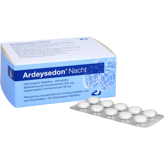 Ardeysedon Nacht Tabletten bei nervös bedingten Einschlafstörungen, 100 pcs. Tablets