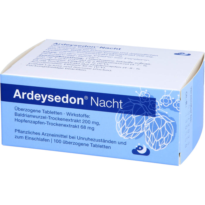 Ardeysedon Nacht Tabletten bei nervös bedingten Einschlafstörungen, 100 pc Tablettes