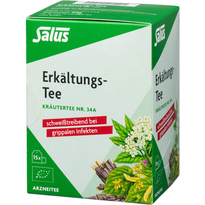 Salus Erkältungs-Tee Nr. 34 a bei grippalen Infekten, 15 pc Sac filtrant