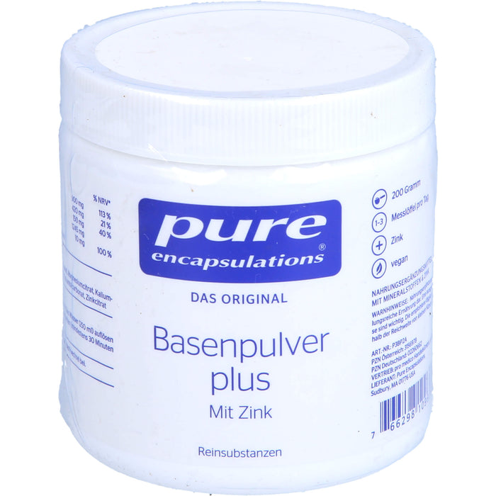 Pure Encapsulations Basenpulver plus , 200 g Pulver