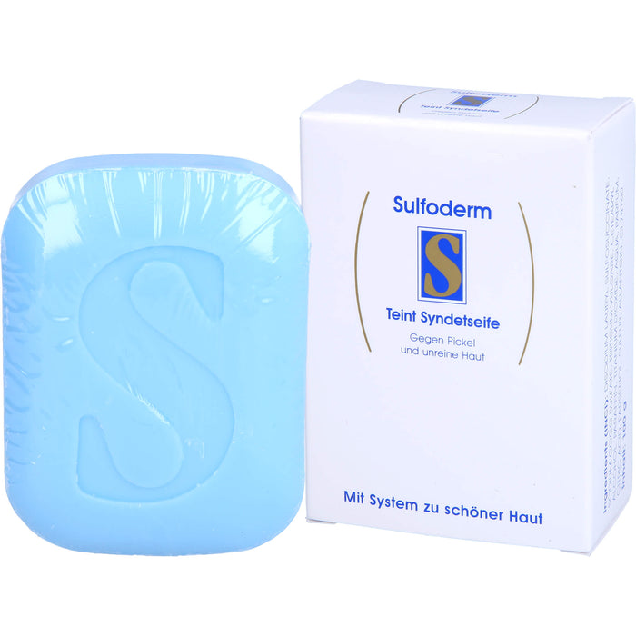 Sulfoderm S Teint Syndetseife gegen fettige und unreine Haut, 1 pc pain de savon