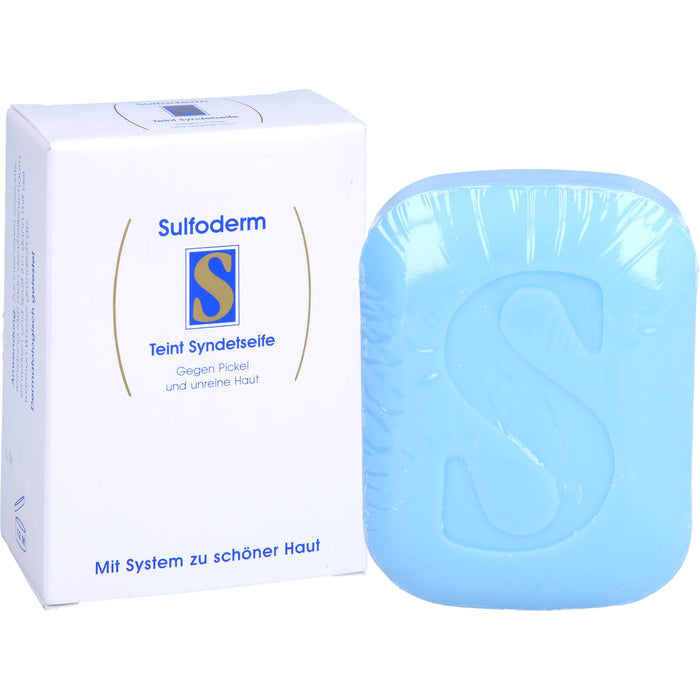 Sulfoderm S Teint Syndetseife gegen fettige und unreine Haut, 1 pc pain de savon