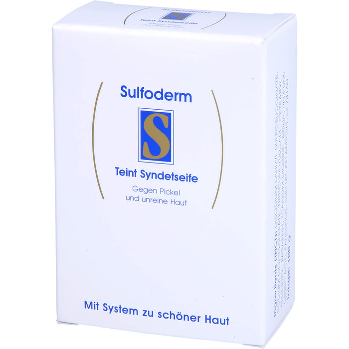 Sulfoderm S Teint Syndetseife gegen fettige und unreine Haut, 1 pc pain de savon