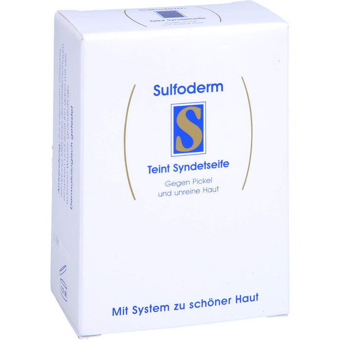 Sulfoderm S Teint Syndetseife gegen fettige und unreine Haut, 1 pc pain de savon