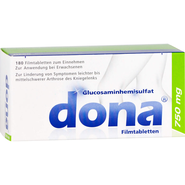 Dona 750 mg Filmtabletten bei leichter bis mittelschwerer Arthrose des Kniegelenks, 180 pc Tablettes