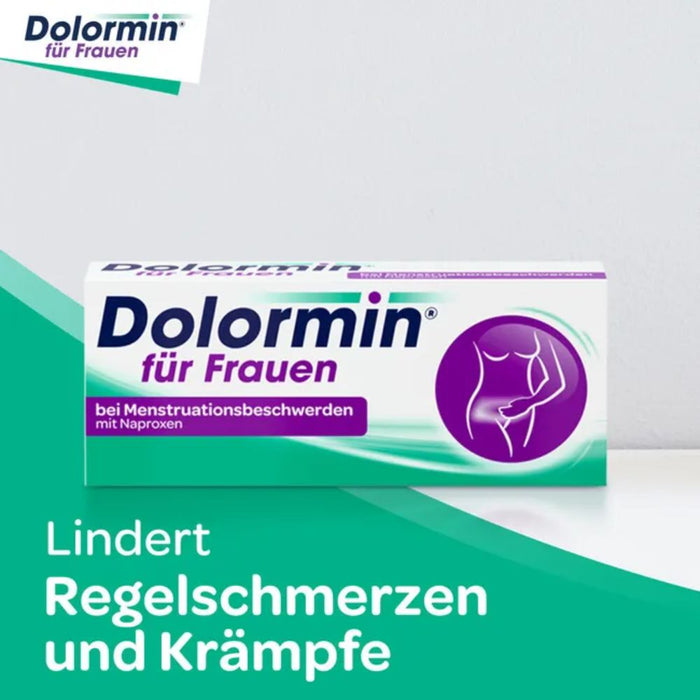 Dolormin für Frauen Tabletten bei Menstruationsbeschwerden, 20 pc Tablettes