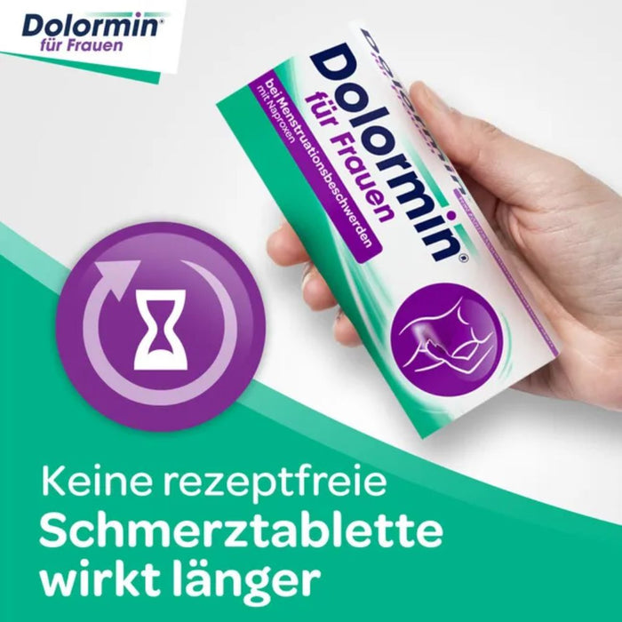 Dolormin für Frauen Tabletten bei Menstruationsbeschwerden, 20 pc Tablettes
